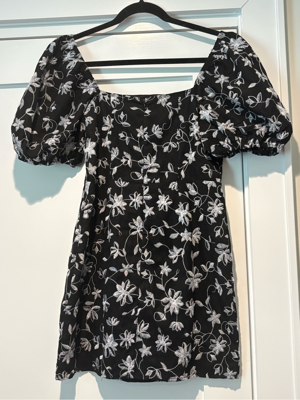 Puff Sleeve Mini Dress